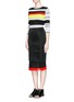 Figure View - Click To Enlarge - MO&CO. EDITION 10 - Variegated colourblock stripe sweater