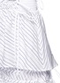 Detail View - Click To Enlarge - PETER PILOTTO - 'Pull' chevron stripe drawstring tiered skirt