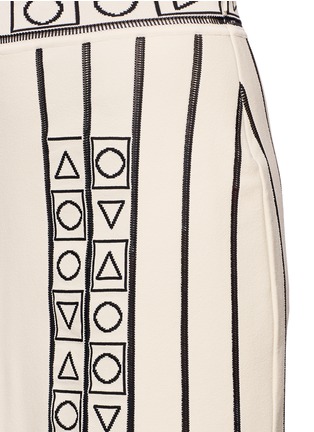 Detail View - Click To Enlarge - PETER PILOTTO - 'Index' geometric intarsia knit skirt