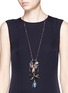 Figure View - Click To Enlarge - VALENTINO GARAVANI - Butterfly feather bead necklace