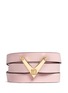 Main View - Click To Enlarge - VALENTINO GARAVANI - 'V Rockstud' triple wrap leather bracelet