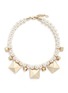 Main View - Click To Enlarge - VALENTINO GARAVANI - 'Rockstud' glass pearl necklace