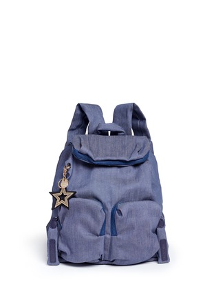 Main View - Click To Enlarge - SEE BY CHLOÉ - 'Joy Rider' cotton denim backpack