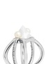 Detail View - Click To Enlarge - EDDIE BORGO - Pearl horoscope barbell ring