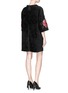 Back View - Click To Enlarge - LANVIN - Paillette floral chenille shift dress