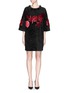 Main View - Click To Enlarge - LANVIN - Paillette floral chenille shift dress