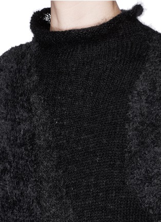 Detail View - Click To Enlarge - 3.1 PHILLIP LIM - Mixed knit Mohair-wool sweater