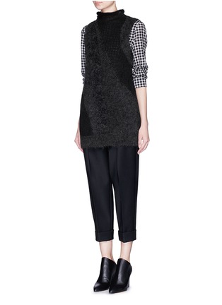 Figure View - Click To Enlarge - 3.1 PHILLIP LIM - Mixed knit Mohair-wool sweater