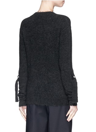 Back View - Click To Enlarge - 3.1 PHILLIP LIM - Sleeve strap wool-yak blend sweater