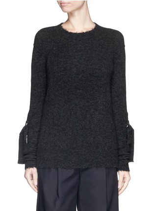 Main View - Click To Enlarge - 3.1 PHILLIP LIM - Sleeve strap wool-yak blend sweater