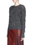 Front View - Click To Enlarge - 3.1 PHILLIP LIM - Diamond fringe jacquard Mohair-wool blend sweater