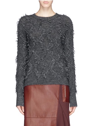 Main View - Click To Enlarge - 3.1 PHILLIP LIM - Diamond fringe jacquard Mohair-wool blend sweater