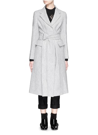 Main View - Click To Enlarge - 3.1 PHILLIP LIM - D-ring front wool-cotton blend car coat