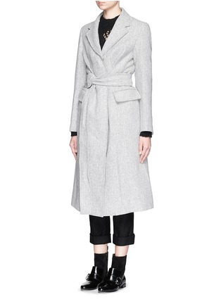 Figure View - Click To Enlarge - 3.1 PHILLIP LIM - D-ring front wool-cotton blend car coat
