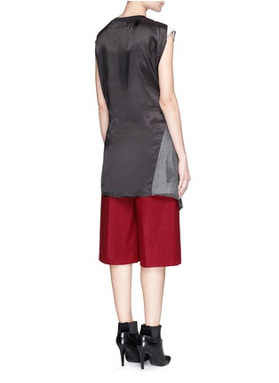 Back View - Click To Enlarge - 3.1 PHILLIP LIM - 'RESIST THE IMAGE' print apron front tank top
