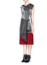 Front View - Click To Enlarge - 3.1 PHILLIP LIM - 'RESIST THE IMAGE' print apron front tank top