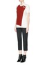 Figure View - Click To Enlarge - 3.1 PHILLIP LIM - Cloqué check panel wool T-shirt