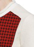 Detail View - Click To Enlarge - 3.1 PHILLIP LIM - Cloqué check panel waist tie wool dress