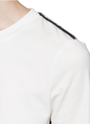 Detail View - Click To Enlarge - 3.1 PHILLIP LIM - Mohair trim jersey T-shirt