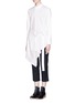 Front View - Click To Enlarge - 3.1 PHILLIP LIM - Parachute skirt belted poplin shirt