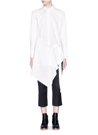 Main View - Click To Enlarge - 3.1 PHILLIP LIM - Parachute skirt belted poplin shirt