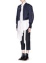 Figure View - Click To Enlarge - 3.1 PHILLIP LIM - Parachute skirt belted poplin shirt