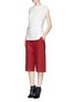 Figure View - Click To Enlarge - 3.1 PHILLIP LIM - Raw edge ruche silk top