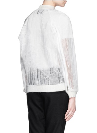 Back View - Click To Enlarge - 3.1 PHILLIP LIM - Rip effect embroidery jacket
