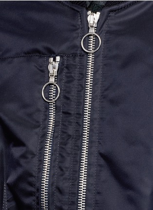 Detail View - Click To Enlarge - 3.1 PHILLIP LIM - Cropped zip nylon flight jacket