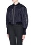 Front View - Click To Enlarge - 3.1 PHILLIP LIM - Cropped zip nylon flight jacket