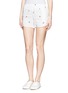 Front View - Click To Enlarge - Ç X FACONNABLE BY MIRA MIKATI - Surfer print twill shorts