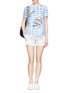 Figure View - Click To Enlarge - Ç X FACONNABLE BY MIRA MIKATI - Surfer print twill shorts