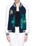 Detail View - Click To Enlarge - Ç X FACONNABLE BY MIRA MIKATI - Flower embroidery bomber jacket