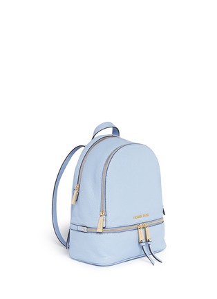 Figure View - Click To Enlarge - MICHAEL KORS - 'Rhea' small 18k gold plated leather backpack