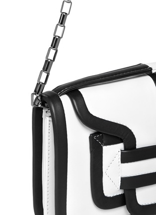 Detail View - Click To Enlarge - PIERRE HARDY - 'Alpha' small colourblock lamb leather shoulder bag