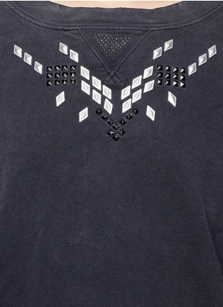 Detail View - Click To Enlarge - CURRENT/ELLIOTT - Studded cotton sweatshirt