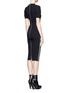 Back View - Click To Enlarge - VICTORIA BECKHAM - Colour-block herringbone dress