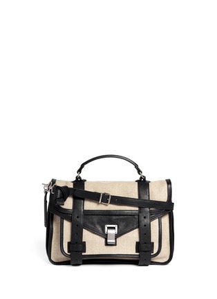 Main View - Click To Enlarge - PROENZA SCHOULER - PS1 medium linen satchel