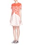 Back View - Click To Enlarge - STELLA MCCARTNEY - Hearts print flounce dress