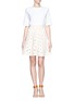Detail View - Click To Enlarge - STELLA MCCARTNEY - Heart patterned cotton A-lined skirt