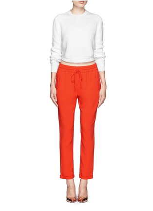 Figure View - Click To Enlarge - STELLA MCCARTNEY - Taylor stretch cady jogging pants