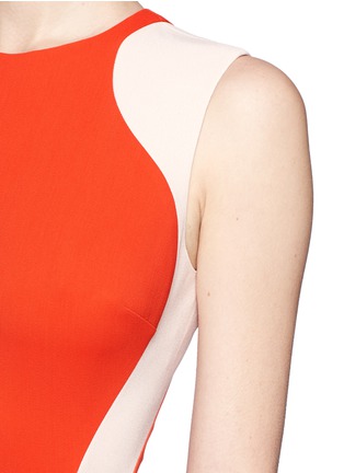 Detail View - Click To Enlarge - STELLA MCCARTNEY - Victoria contrast panel sleeveless dress