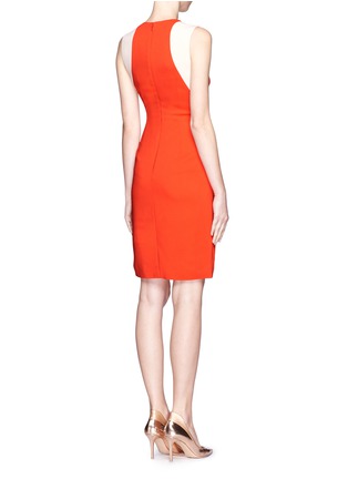 Back View - Click To Enlarge - STELLA MCCARTNEY - Victoria contrast panel sleeveless dress