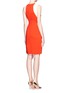 Back View - Click To Enlarge - STELLA MCCARTNEY - Victoria contrast panel sleeveless dress