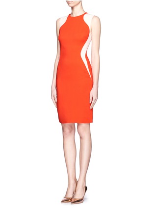 Figure View - Click To Enlarge - STELLA MCCARTNEY - Victoria contrast panel sleeveless dress