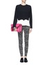 Figure View - Click To Enlarge - STELLA MCCARTNEY - Heart print skinny jeans