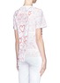 Back View - Click To Enlarge - STELLA MCCARTNEY - Lace panel heart print short sleeve T-shirt