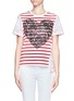 Main View - Click To Enlarge - STELLA MCCARTNEY - Lace panel heart print short sleeve T-shirt