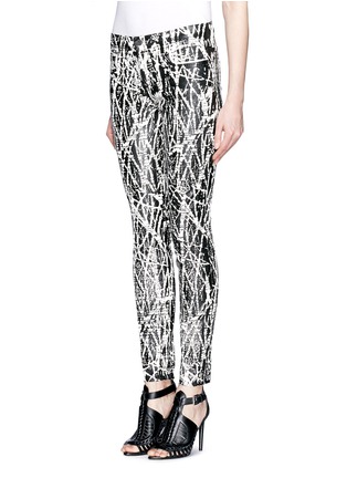 Front View - Click To Enlarge - PROENZA SCHOULER - Twig print skinny jeans