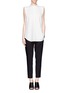 Detail View - Click To Enlarge - 3.1 PHILLIP LIM - Stand collar silk sleeveless tunic